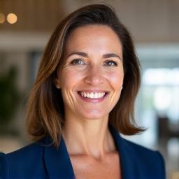 Ritratto della Dr.ssa Elena Marchetti sorridente in un ambiente professionale
