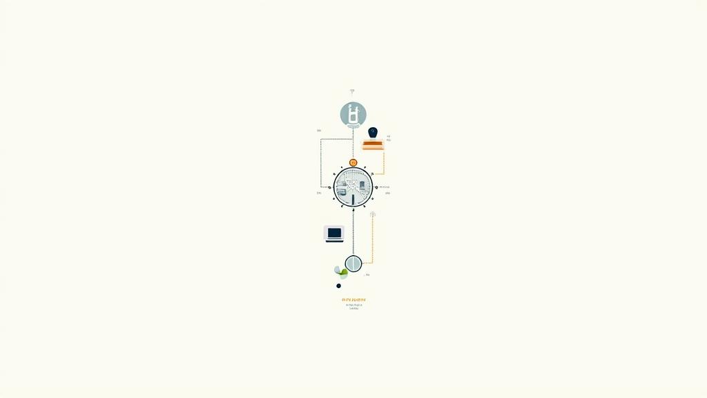 Diagramma visivo che illustra i principi di 'privacy by design' e 'data minimization' con icone